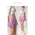 Women Tennis Skirt Outdoor Culottes Quick drying Breathable High Waist Sports Shorts Pleated Skirt For Running Fitness White XL