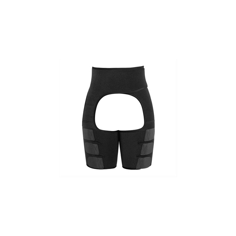 Women Thigh Shaper High-Waist Adjustable Leg Slimming Waist Trimmer Wrap Belt Shapewears black_XL