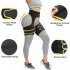 Women Thigh Shaper High Waist Adjustable Leg Slimming Waist Trimmer Wrap Belt Shapewears black XL