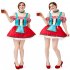 Women Traditional Beer Custome Fashion Club Party Beer Festival Dresses Red DE Size XL