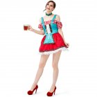 Women Traditional Beer Custome Fashion Club Party Beer Festival Dresses Red