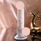 Women Transparent Crystal Mini Dildos Penis Waterproof Female Masturbation