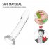 Women Transparent Dildo Safe Skin Friendly Waterproof Anal Butt Plug Sex Toys Masturbation Device medium purple