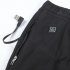 Women USB Electric Heated Pants Outdoor Hiking Camping Constant Temperature Winter Warm Heated Trousers Black L