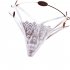 Women  Underpants Mesh Hollow Temptation Ladies Sexy Panties Invisible Thong Gray blue One size