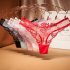 Women Underwear Sexy Thongs G string Lingerie Underwear Panties Briefs For Ladies T back red