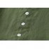 Women V neck Tank Dress Summer Linen Sleeveless A line Skirt Casual High Waist Solid Color Pullover Dress Army Green M