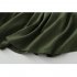 Women V neck Tank Dress Summer Linen Sleeveless A line Skirt Casual High Waist Solid Color Pullover Dress Army Green 2XL