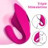 Women Vibrator Clitoral Nipple Pleasure Stimulator with 10 Modes G Spot Massager Adult Sex Toys Rose Red