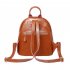 Women Vintage Casual Genuine Leather Backpack Solid Color Simple Shoulders Bag Schoolbag Daypacks
