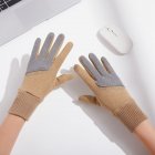 Women Warm Gloves Touch Screen Thickening Fleece Lined Cold-proof Non-slip Glove