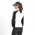 Women Warm Pgm Golf Jacket Contrast Color Outdoor Sports Fashion Tops Coat Golf Clothing Yf514 Navy Blue and White  M