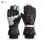 Women Winter Warm Ski Gloves Windproof Waterproof Thickened Touch Screen Gloves