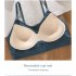 Women Wireless Bra With Breast Pad Push up Solid Color Underwear With Adjustable Strap Breathable Underwear green One size  42 5 62 5kg 