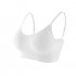 Women Wireless Bra With Breast Pad Push up Solid Color Underwear With Adjustable Strap Breathable Underwear White One size  42 5 62 5kg 