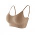 Women Wireless Bra With Breast Pad Push up Solid Color Underwear With Adjustable Strap Breathable Underwear White One size  42 5 62 5kg 