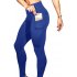 Women Yoga Pants Gym Leggings with Phone Pockets Slim Fit Sports Ninth Pants
