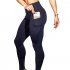 Women Yoga Pants Gym Leggings with Phone Pockets Slim Fit Sports Ninth Pants