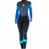 Women s 3MM Full Body Wetsuit Warm Neoprene Swimsuit Full Body Long Sleeves Sunsuit For Snorkeling Kayaking Navy blue 139 M