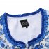 Women s Classic Dirndl Sexy Lace Apron Floral Dress 3PCS Suit for Beer Festival