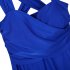 Women s Cross Back Shaping Body One Piece Swim Dress Swimsuit8Z09