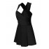 Women s Cross Back Shaping Body One Piece Swim Dress Swimsuit8Z09