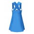 Women s Cross Back Shaping Body One Piece Swim Dress Swimsuit8Z09