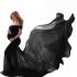Women s Dress Off the shoulder Long Photography Chiffon Dress black free size