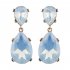Women s Elegant Drop Diamonds String Dangle Earring Mid long Bridal Ear Studs