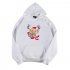 Women s Hoodies Autumn and Winter Printing Long sleeves Hooded Sweater Pink S