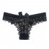 Women s Lingerie G string Lace Sexy Thong Sheer Panties Style Transparent Panties black L