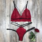 Women s Lingerie Plus Size Erotic Sexy Bikini Porno Lace Costume rose Red XL