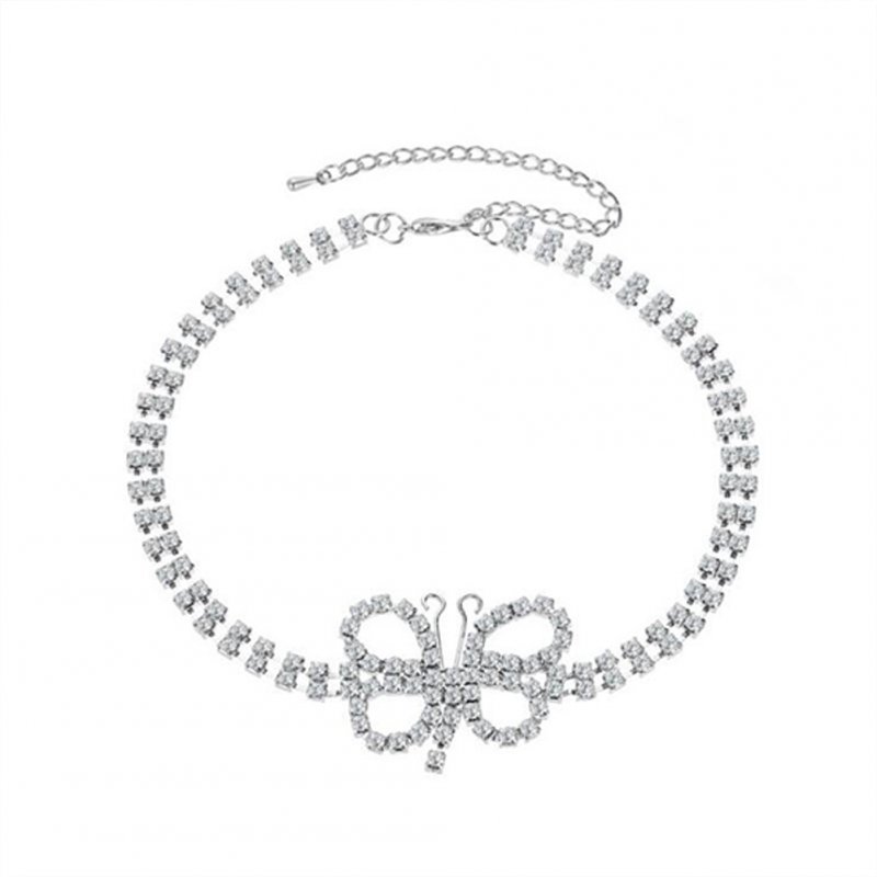 Women's Necklace Alloy Full Diamond-mounted Short Choker Necklace
