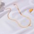 Women s Necklace Simple Style Butterfly shape Clavicle Chain 01 white