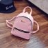 Women s PU Leather Travel Backpack Girls Candy Color Shoulder Bag Casual Daypack Grey