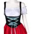 Women s Retro Color Block Stylish Cold Shoulder Ruched Midi Dress Suit