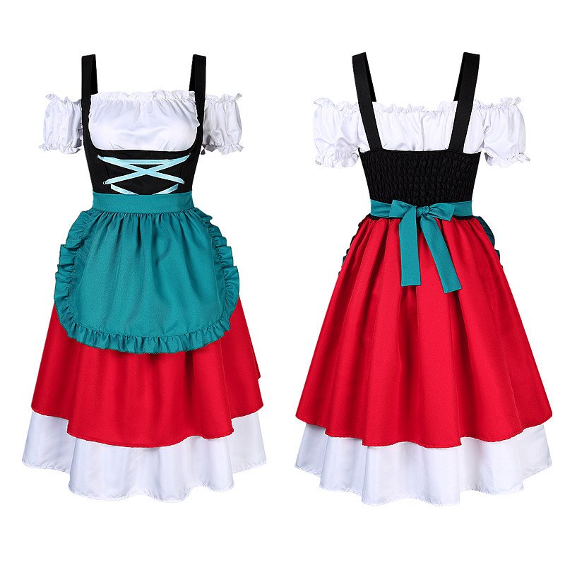 Women's Retro Color Block Dress Suit 36