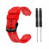 Women s Silicone Wristband Large Size Replacement Wristband for Garmin Forerunner 25 red