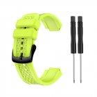 Women s Silicone Wristband Large Size Replacement Wristband for Garmin Forerunner 25 green