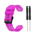 Women's Silicone Wristband Large Size Replacement Wristband for Garmin Forerunner 25 purple