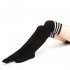 Women s  Thigh High Stockings Erotic College Style Cotton Thick Black and White Striped Overknee Stockings C