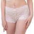 Women s Underpants Lace Sexy Lingerie See through Large Size Boxer Briefs white XL
