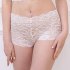 Women s Underpants Lace Sexy Lingerie See through Large Size Boxer Briefs apricot L