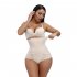 Women s Underpants Polyester Fiber Solid Color Body Shaping High waist Boxer skin color s