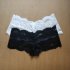Women s  Underpants Sexy Solid Color Lace Multi size Boxer Underpants white L