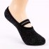 Womens Socks Non Skid Breathable Low Cut Backless Barre Socks for Studio Hospital Yoga Pilates  free size Black NY003