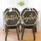 Wood Chair Flag Chairs Sign DIY Wedding Decoration for Engagement Wedding Party Supplies