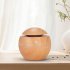 Wood Grain Mist Humidifier USB Charging Mute Tabletop Aromatherapy Machine for Home Office Light wood grain