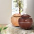 Wood Grain Mist Humidifier USB Charging Mute Tabletop Aromatherapy Machine for Home Office Dark wood grain