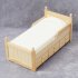 Wooden 1 12 Dollhouse  Mini  Single  Bed Scene Decoration Furniture Modern Wood Color Drawer Bed Wood color